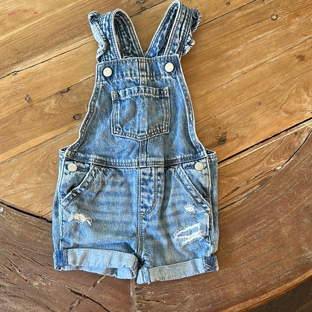 GAP Blue Denim Overalls Relaxed Fit